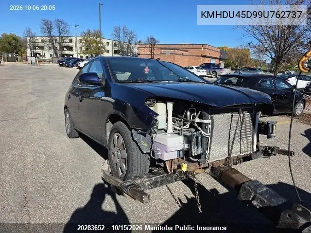 HYUNDAI ELANTRA 2009, VIN KMHDU45D99U762737