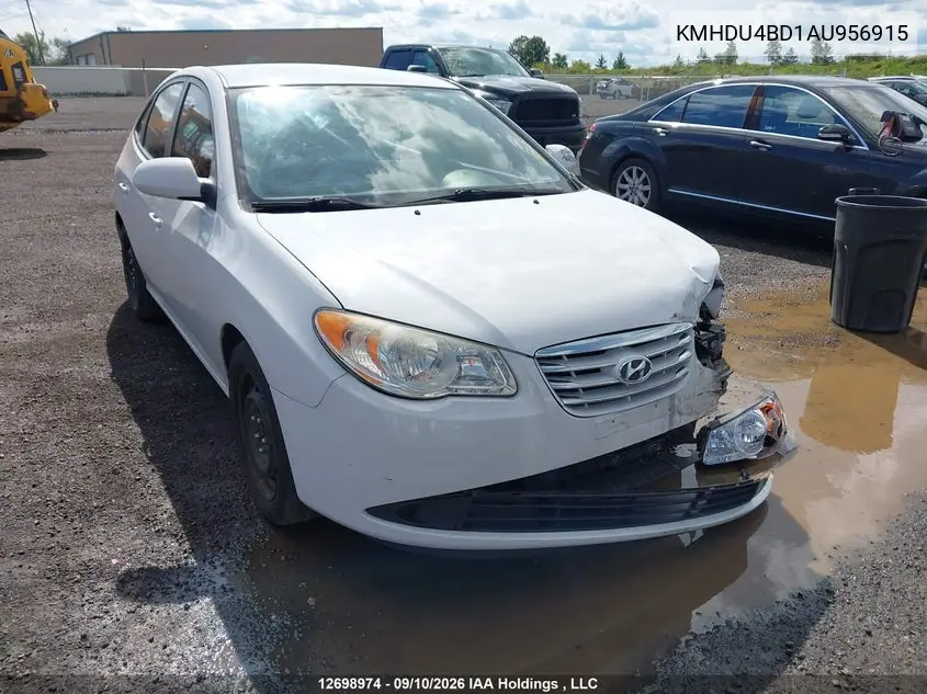 HYUNDAI ELANTRA 2010, VIN KMHDU4BD1AU956915