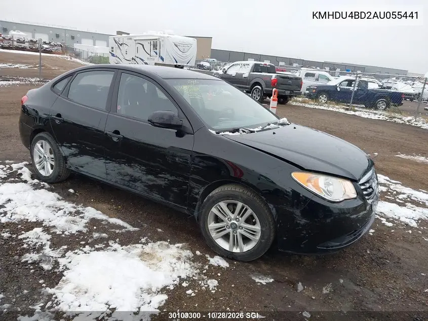 HYUNDAI ELANTRA 2010, VIN KMHDU4BD2AU055441