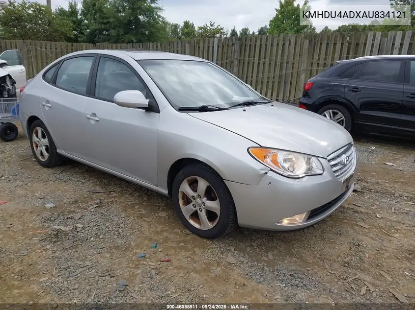 HYUNDAI ELANTRA 2010, VIN KMHDU4ADXAU834121