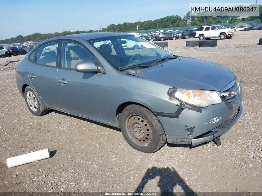 HYUNDAI ELANTRA 2010, VIN KMHDU4AD9AU086347