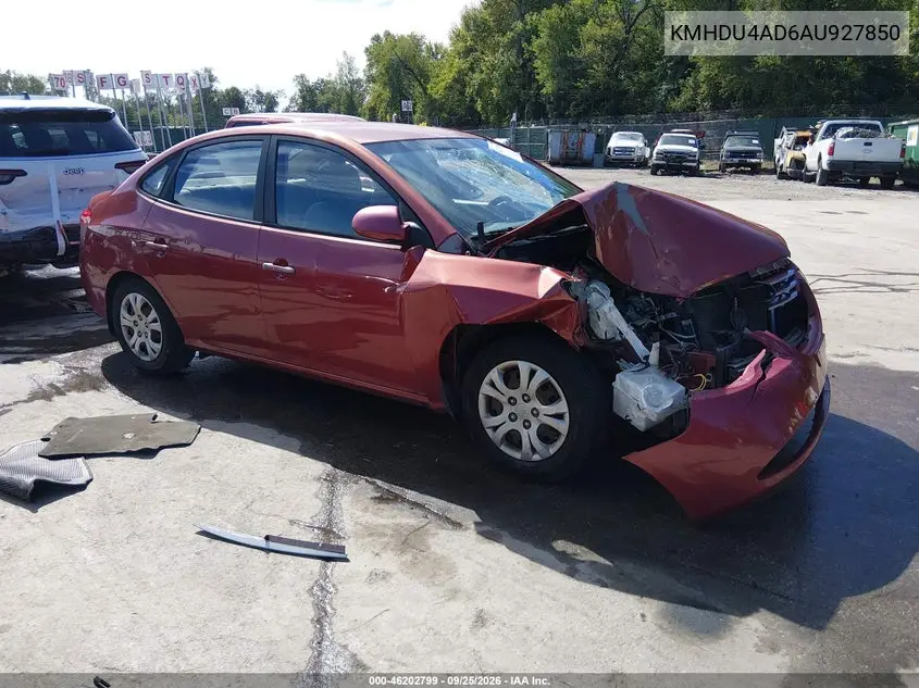 HYUNDAI ELANTRA 2010, VIN KMHDU4AD6AU927850