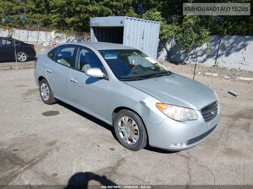 HYUNDAI ELANTRA 2010, VIN KMHDU4AD1AU158285