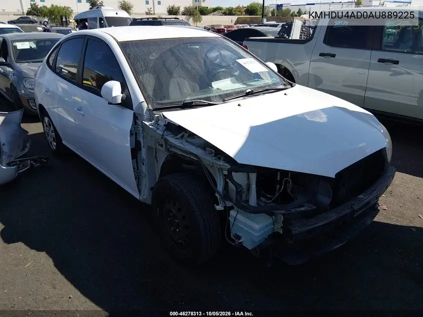 HYUNDAI ELANTRA 2010, VIN KMHDU4AD0AU889225