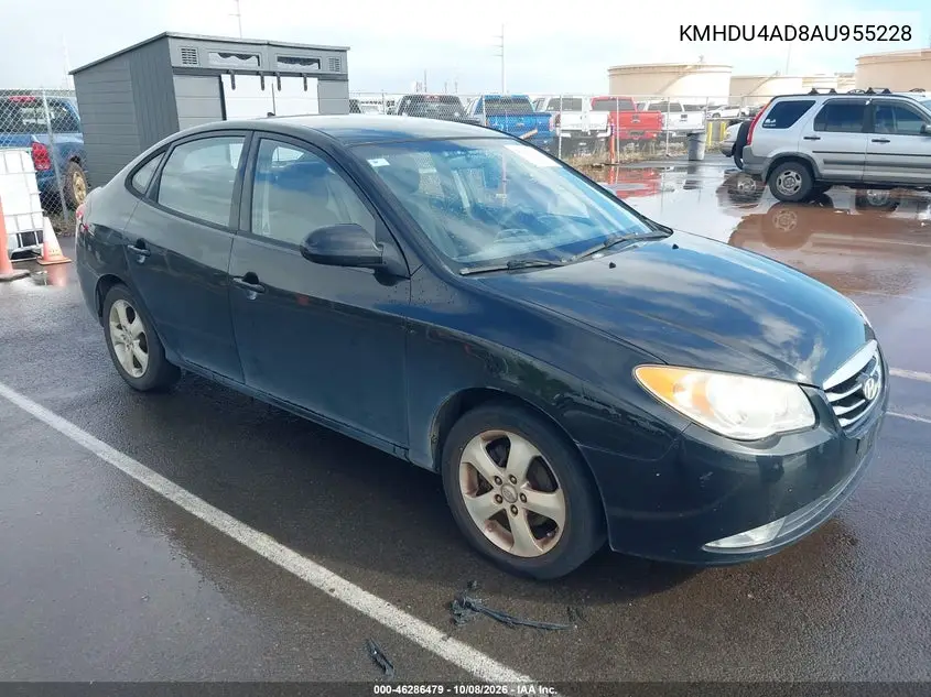 HYUNDAI ELANTRA 2010, VIN KMHDU4AD8AU955228