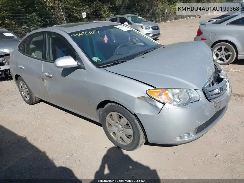 HYUNDAI ELANTRA 2010, VIN KMHDU4AD1AU199368