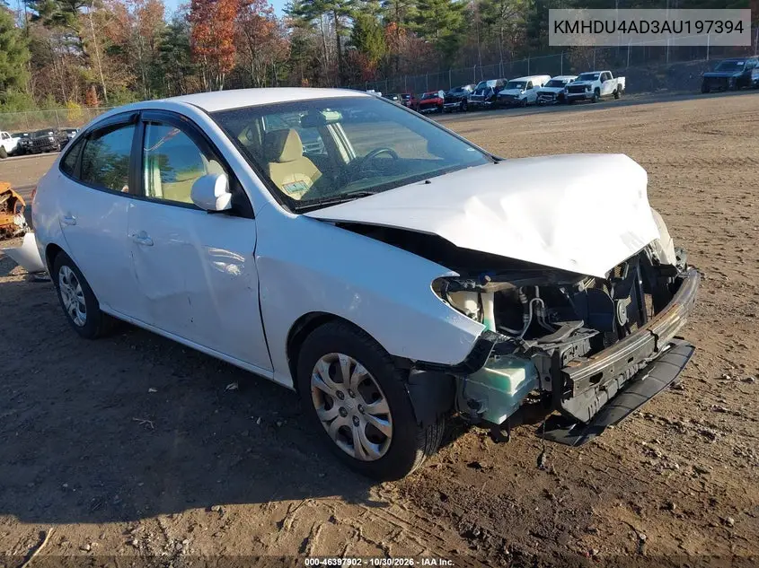 HYUNDAI ELANTRA 2010, VIN KMHDU4AD3AU197394