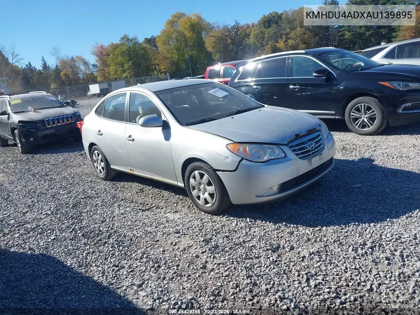 HYUNDAI ELANTRA 2010, VIN KMHDU4ADXAU139895