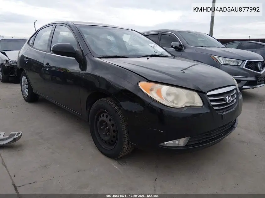 HYUNDAI ELANTRA 2010, VIN KMHDU4AD5AU877992