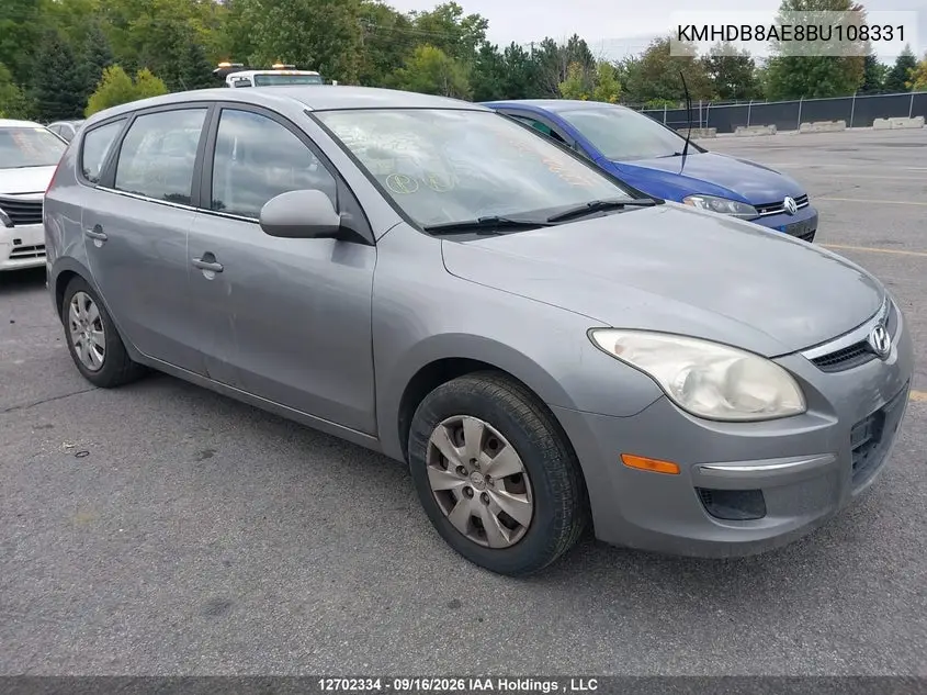 HYUNDAI ELANTRA 2011, VIN KMHDB8AE8BU108331
