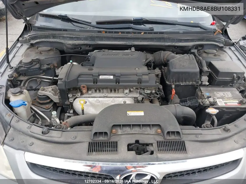 2011 HYUNDAI ELANTRA VIN KMHDB8AE8BU108331 — фото 10