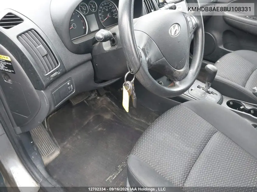 2011 HYUNDAI ELANTRA VIN KMHDB8AE8BU108331 — фото 11