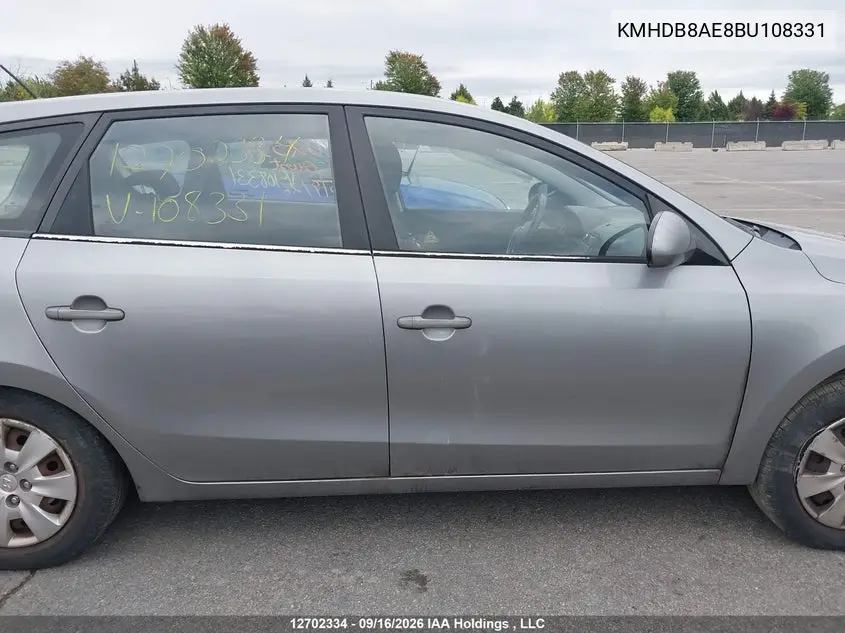 2011 HYUNDAI ELANTRA VIN KMHDB8AE8BU108331 — фото 13