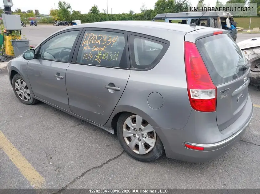 2011 HYUNDAI ELANTRA VIN KMHDB8AE8BU108331 — фото 3