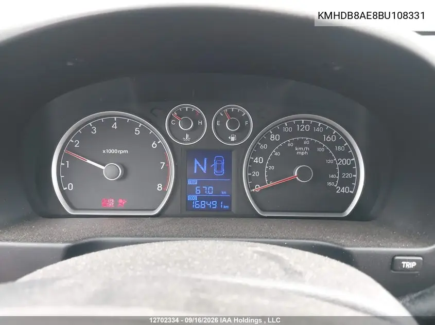 2011 HYUNDAI ELANTRA VIN KMHDB8AE8BU108331 — фото 7
