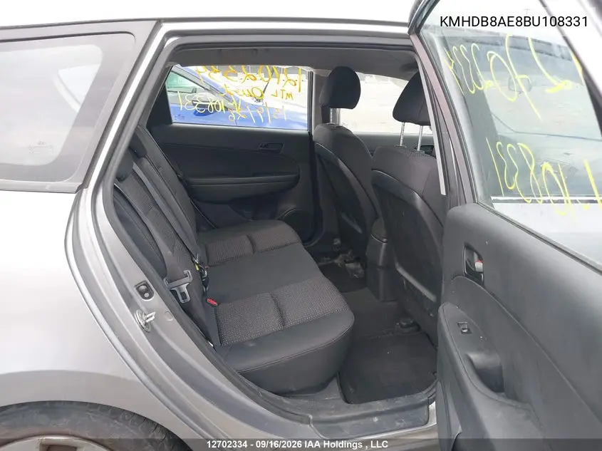 2011 HYUNDAI ELANTRA VIN KMHDB8AE8BU108331 — фото 8