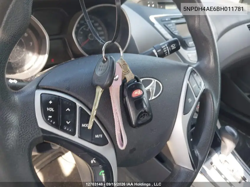 2011 HYUNDAI ELANTRA VIN 5NPDH4AE6BH011781 — фото 11