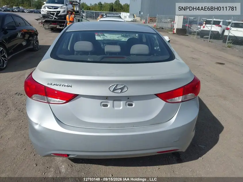 2011 HYUNDAI ELANTRA VIN 5NPDH4AE6BH011781 — фото 16