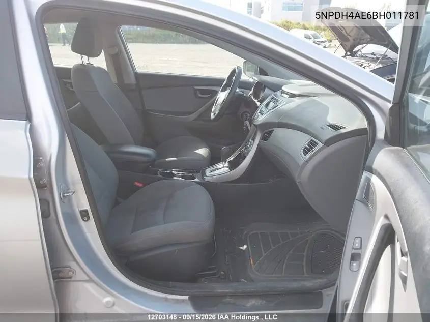 2011 HYUNDAI ELANTRA VIN 5NPDH4AE6BH011781 — фото 5