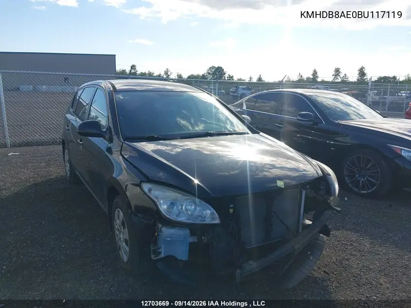 HYUNDAI ELANTRA 2011, VIN KMHDB8AE0BU117119