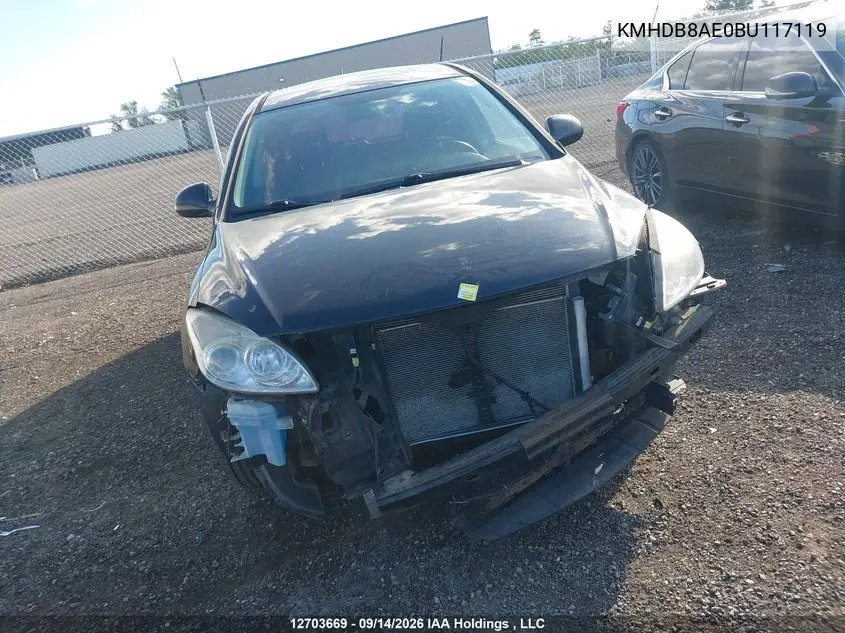 2011 HYUNDAI ELANTRA VIN KMHDB8AE0BU117119 — фото 11