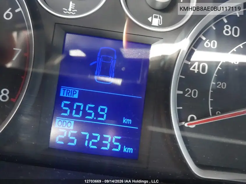 2011 HYUNDAI ELANTRA VIN KMHDB8AE0BU117119 — фото 14