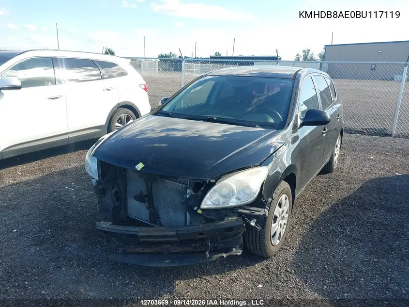 2011 HYUNDAI ELANTRA VIN KMHDB8AE0BU117119 — фото 2