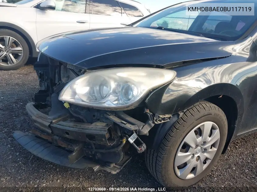 2011 HYUNDAI ELANTRA VIN KMHDB8AE0BU117119 — фото 6