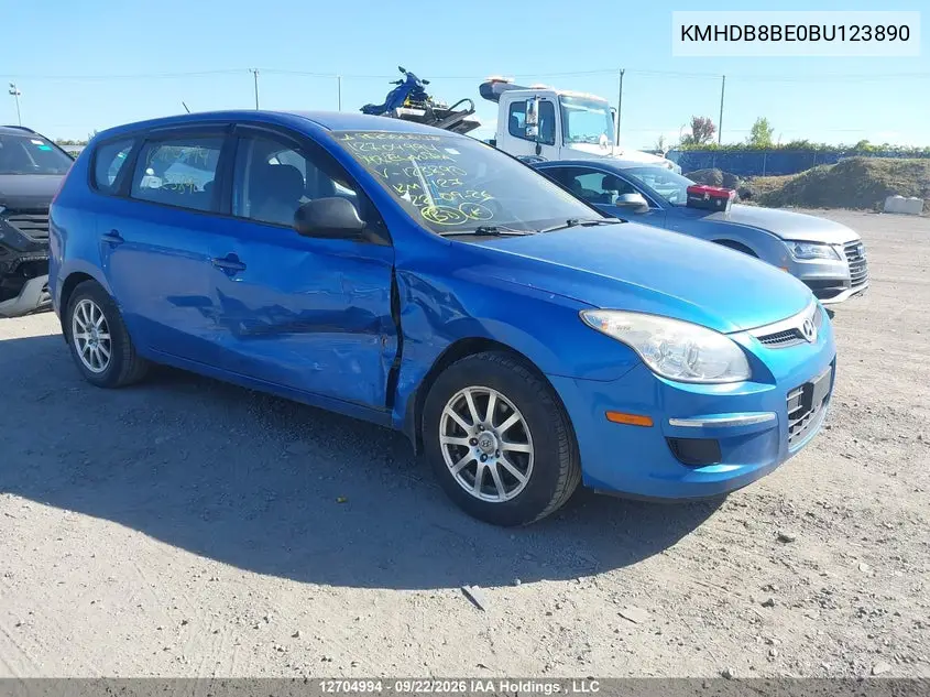 HYUNDAI ELANTRA 2011, VIN KMHDB8BE0BU123890