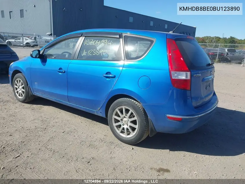 2011 HYUNDAI ELANTRA VIN KMHDB8BE0BU123890 — фото 3
