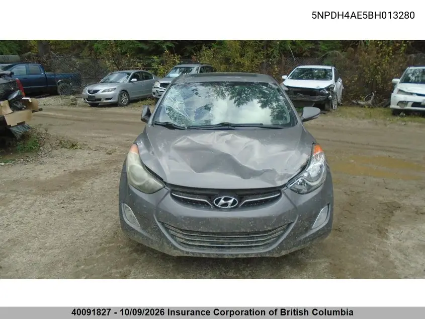 2011 HYUNDAI ELANTRA VIN 5NPDH4AE5BH013280 — фото 12