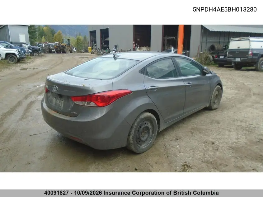2011 HYUNDAI ELANTRA VIN 5NPDH4AE5BH013280 — фото 4