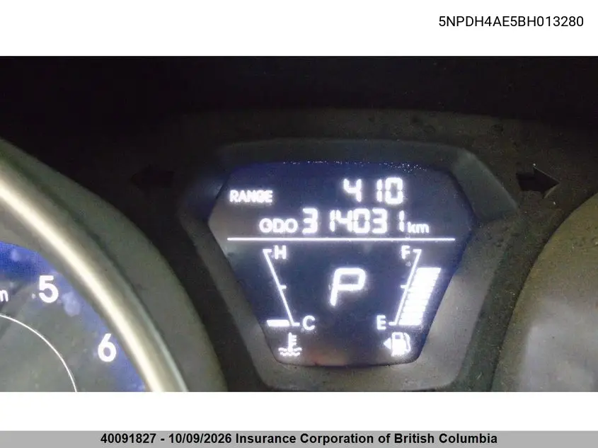2011 HYUNDAI ELANTRA VIN 5NPDH4AE5BH013280 — фото 7