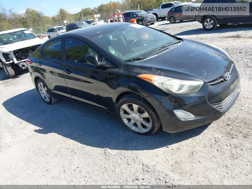 HYUNDAI ELANTRA 2011, VIN 5NPDH4AE1BH013552