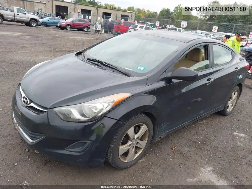 2011 HYUNDAI ELANTRA VIN 5NPDH4AE4BH051180 — фото 2