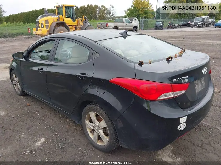2011 HYUNDAI ELANTRA VIN 5NPDH4AE4BH051180 — фото 3
