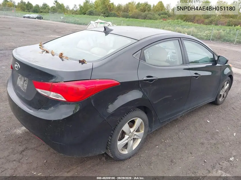 2011 HYUNDAI ELANTRA VIN 5NPDH4AE4BH051180 — фото 4