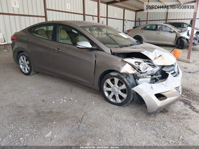 HYUNDAI ELANTRA 2011, VIN 5NPDH4AE9BH008938