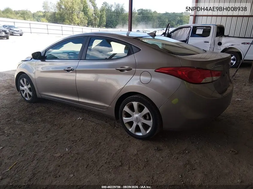 2011 HYUNDAI ELANTRA VIN 5NPDH4AE9BH008938 — фото 3