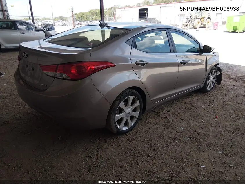 2011 HYUNDAI ELANTRA VIN 5NPDH4AE9BH008938 — фото 4