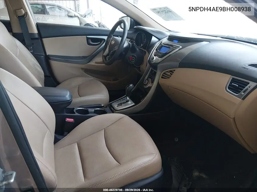 2011 HYUNDAI ELANTRA VIN 5NPDH4AE9BH008938 — фото 5