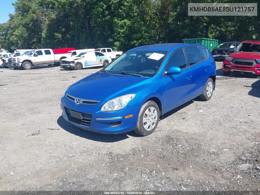 2011 HYUNDAI ELANTRA VIN KMHDB8AE8BU121757 — фото 2