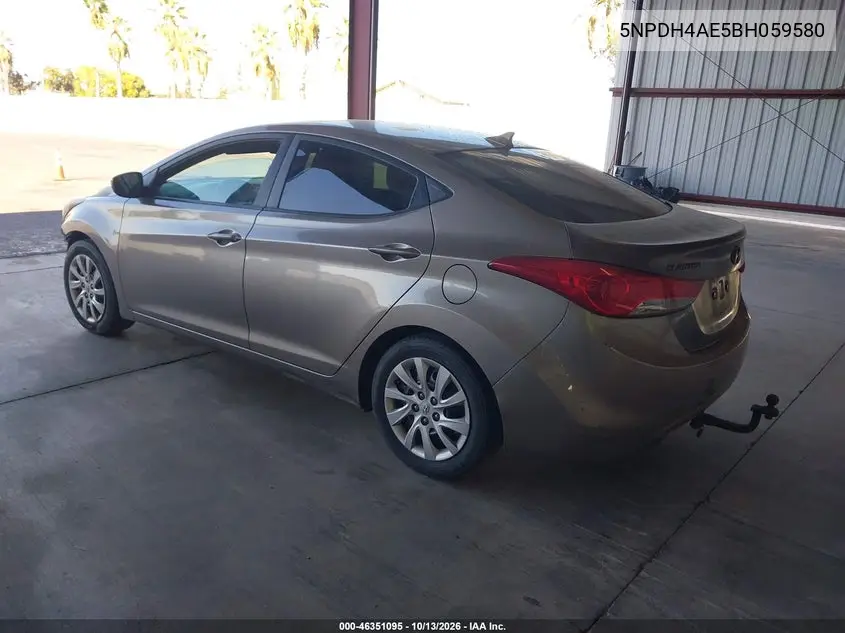 2011 HYUNDAI ELANTRA VIN 5NPDH4AE5BH059580 — фото 3