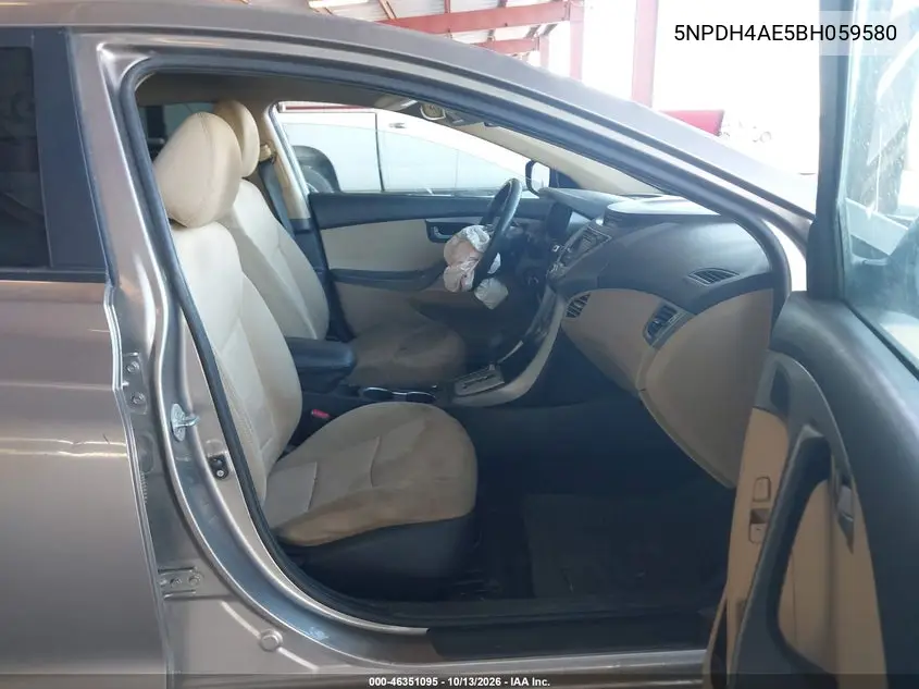 2011 HYUNDAI ELANTRA VIN 5NPDH4AE5BH059580 — фото 5