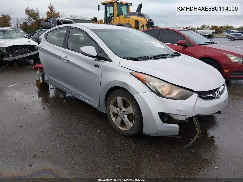 HYUNDAI ELANTRA 2011, VIN KMHDH4AE5BU114000