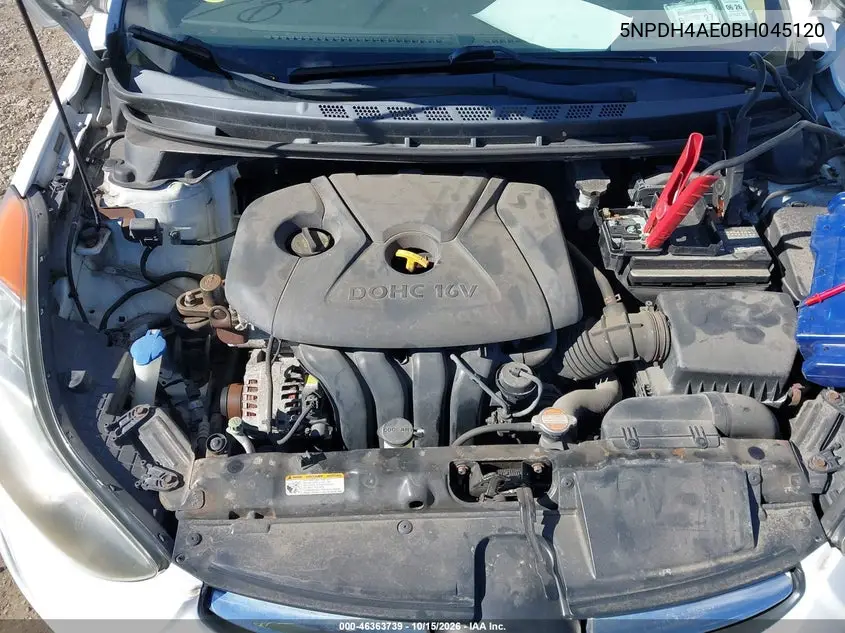 2011 HYUNDAI ELANTRA VIN 5NPDH4AE0BH045120 — фото 10