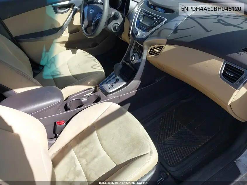 2011 HYUNDAI ELANTRA VIN 5NPDH4AE0BH045120 — фото 5