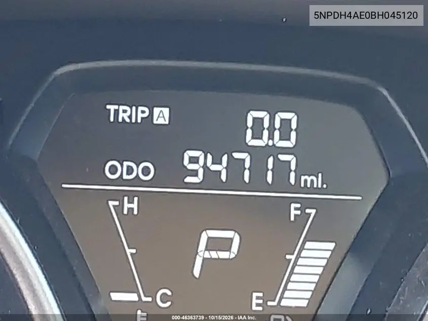 2011 HYUNDAI ELANTRA VIN 5NPDH4AE0BH045120 — фото 7