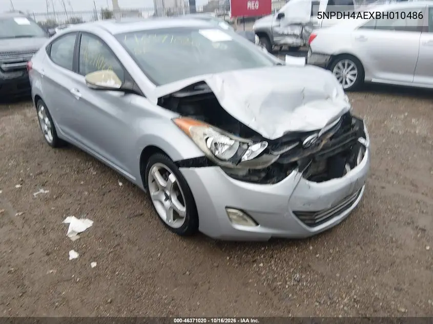 HYUNDAI ELANTRA 2011, VIN 5NPDH4AEXBH010486