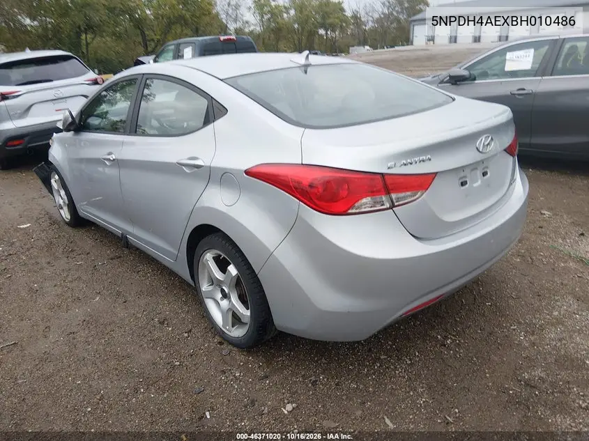 2011 HYUNDAI ELANTRA VIN 5NPDH4AEXBH010486 — фото 3